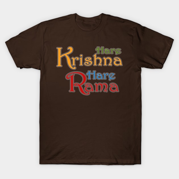 Hare Krishna Hare Rama T-Shirt by RiverPhildon